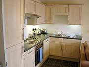 Kitchen at Kittiwake self-catering apartment in Arbroath, Angus on the East Coast of Scotland