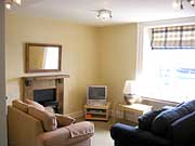 Lounge at Kittiwake self-catering apartment in Arbroath, Angus on the East Coast of Scotland